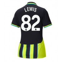 Maglia Calcio Manchester City Rico Lewis #82 Seconda Divisa Donna 2024-25 Manica Corta